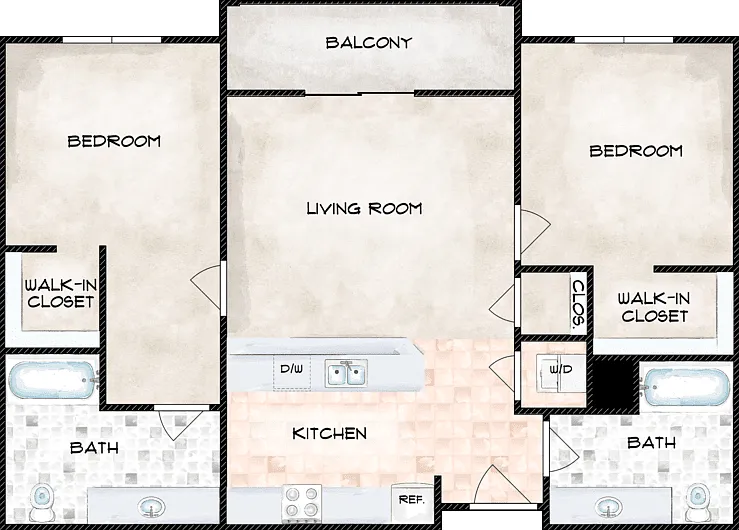 2x2 Floorplan Diagram