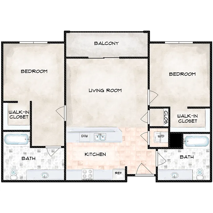 Floor plan 2X2