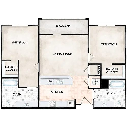 Floor plan 2X2