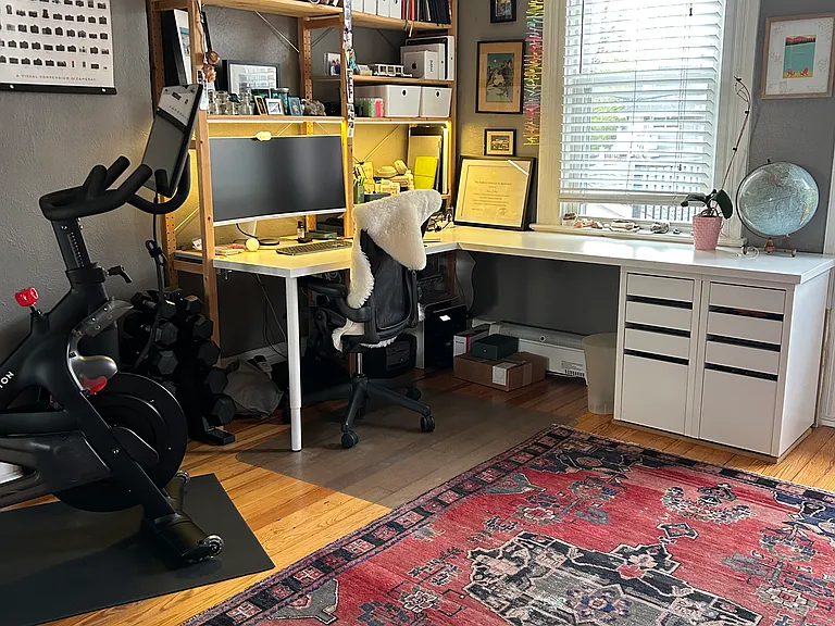 Bedroom 3 (shown as office) w/access to balcony