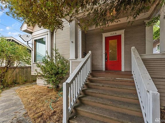 Covered front porch welcomes you home.  