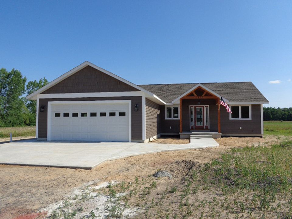 BULLOCK CREEK BUILDING TRADES!! Worry-Free Living with this brand new home close to Bullock Creek High School!  Two car attached garage and a full basement. 1.26 Acre lot with plenty of room for a pole barn. Living room, kitchen and dining area with hardwood flooring. Carpeting in bedrooms. Master bedroom with a full bathroom and walk-in closet.  Additional bedrooms are located at the other side of the home.  Main floor laundry. Basement insulated with spray foam walls and plumbed for additional bathroom.. 95 Efficiency furnace. Central Air.   City water assessment is paid in full.  Striking Home!!