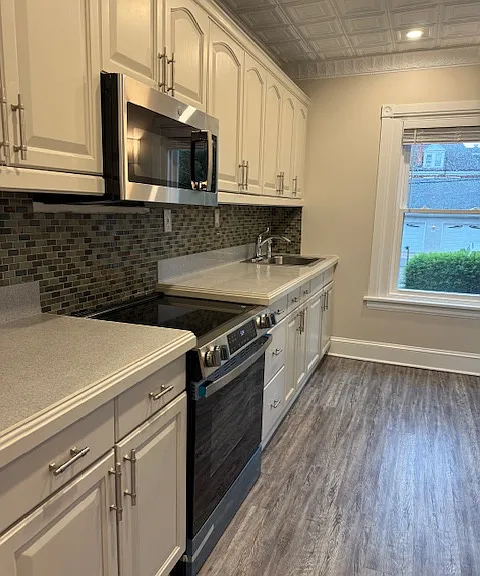 Kitchen with New Stainless-Steel Appliances