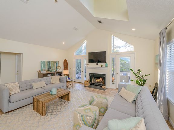 Family room with fireplace