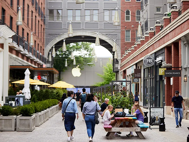 Experience the vibrant energy of Bethesda Row and Woodmont Triangle