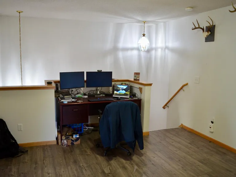 Second floor can be set as an office with still large entertainment space