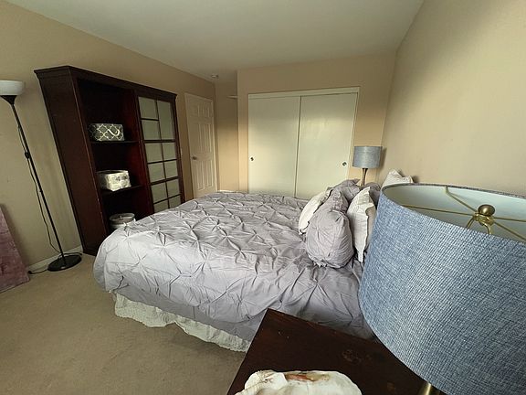 2nd floor Bedroom is 10'9" x 15.3" = 167 sq feet - plenty of storage in both the hutch and closet