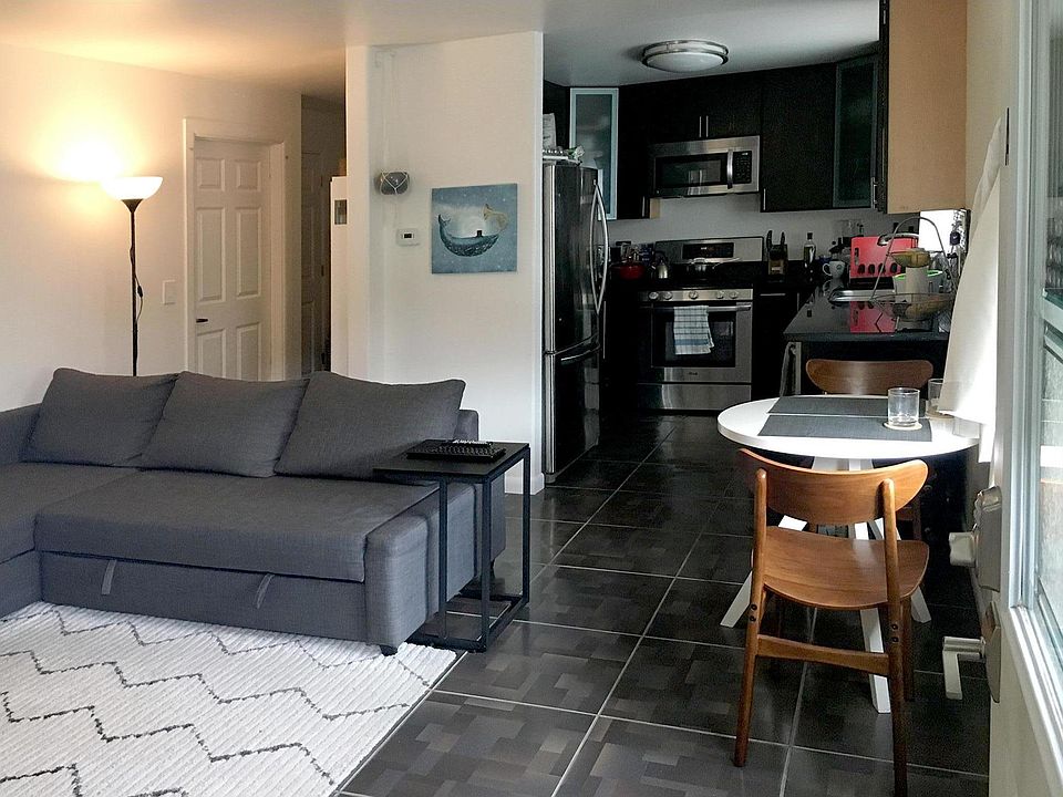 Living room and kitchen