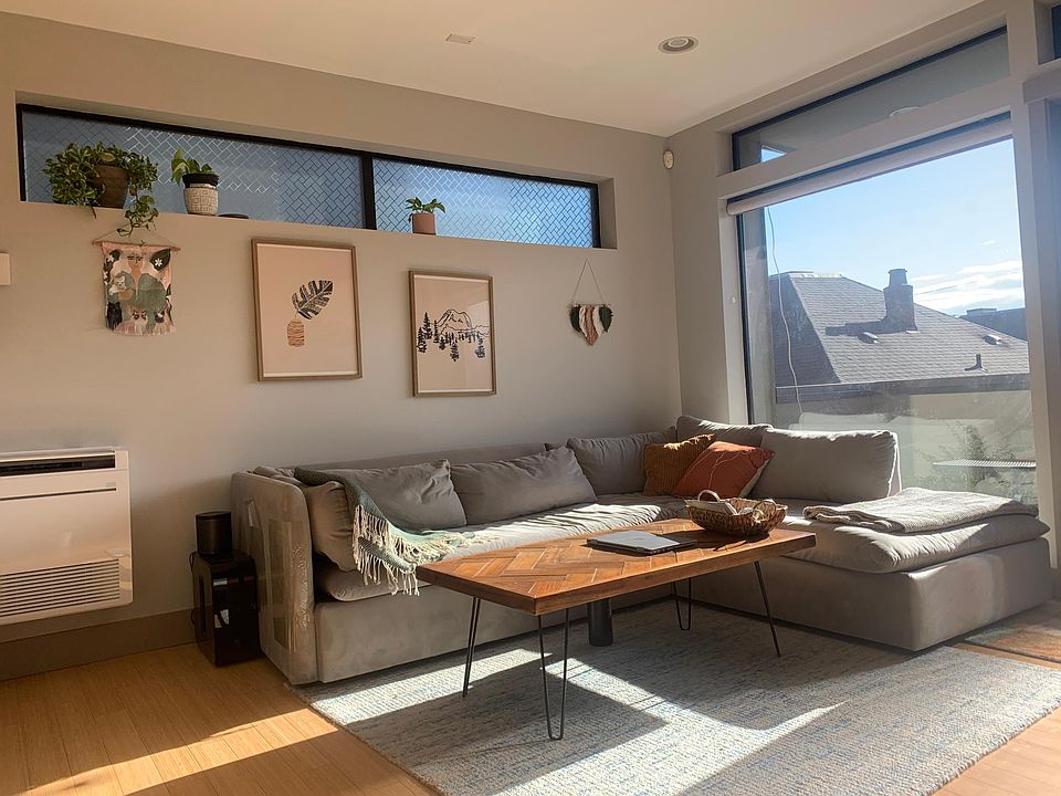 living room with a/c