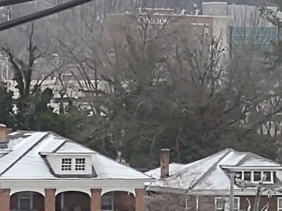 view of Carilion from BR window