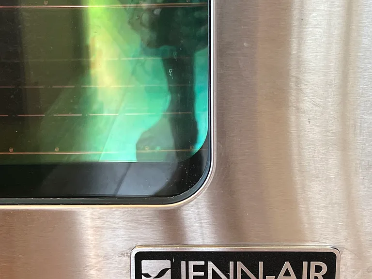 High end appliances. Jenn-Air range with gas stove and electric oven