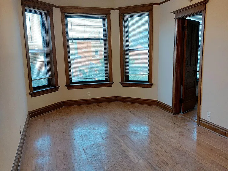 Bayed front living room