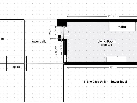3rd image of 416 W 23rd St APT 1B