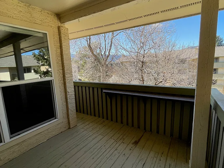Lower level balcony.
