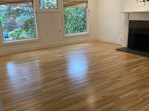 Living room with fireplace