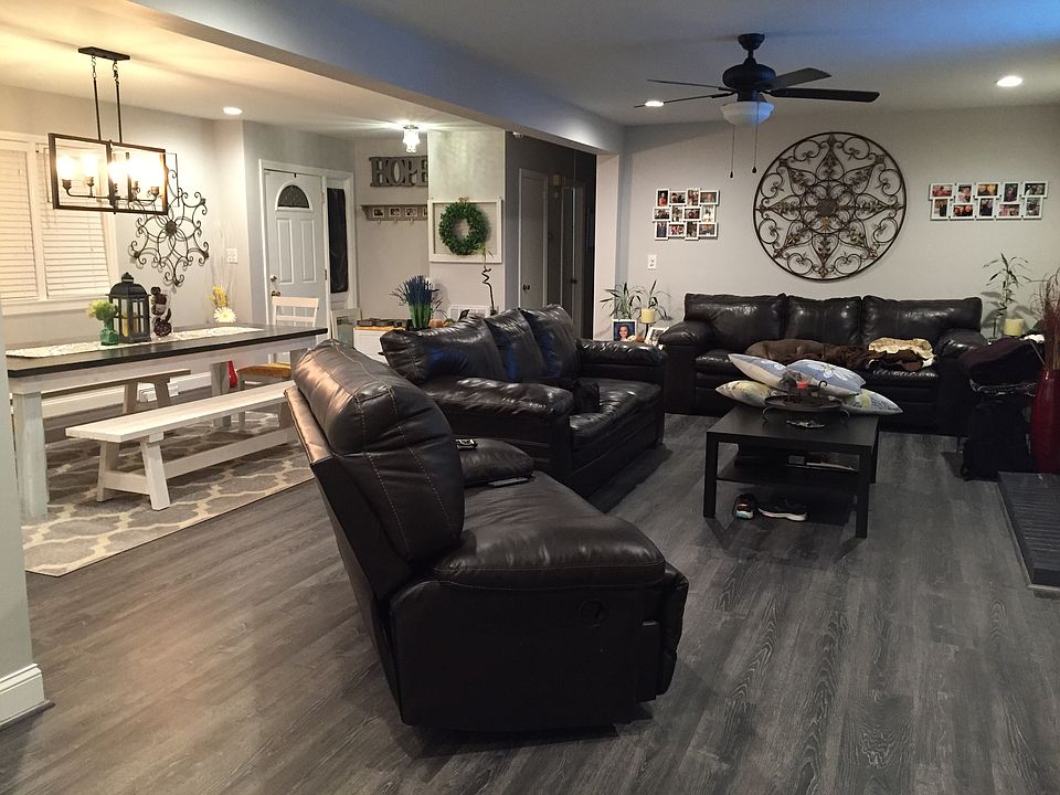 Open concept living & dining