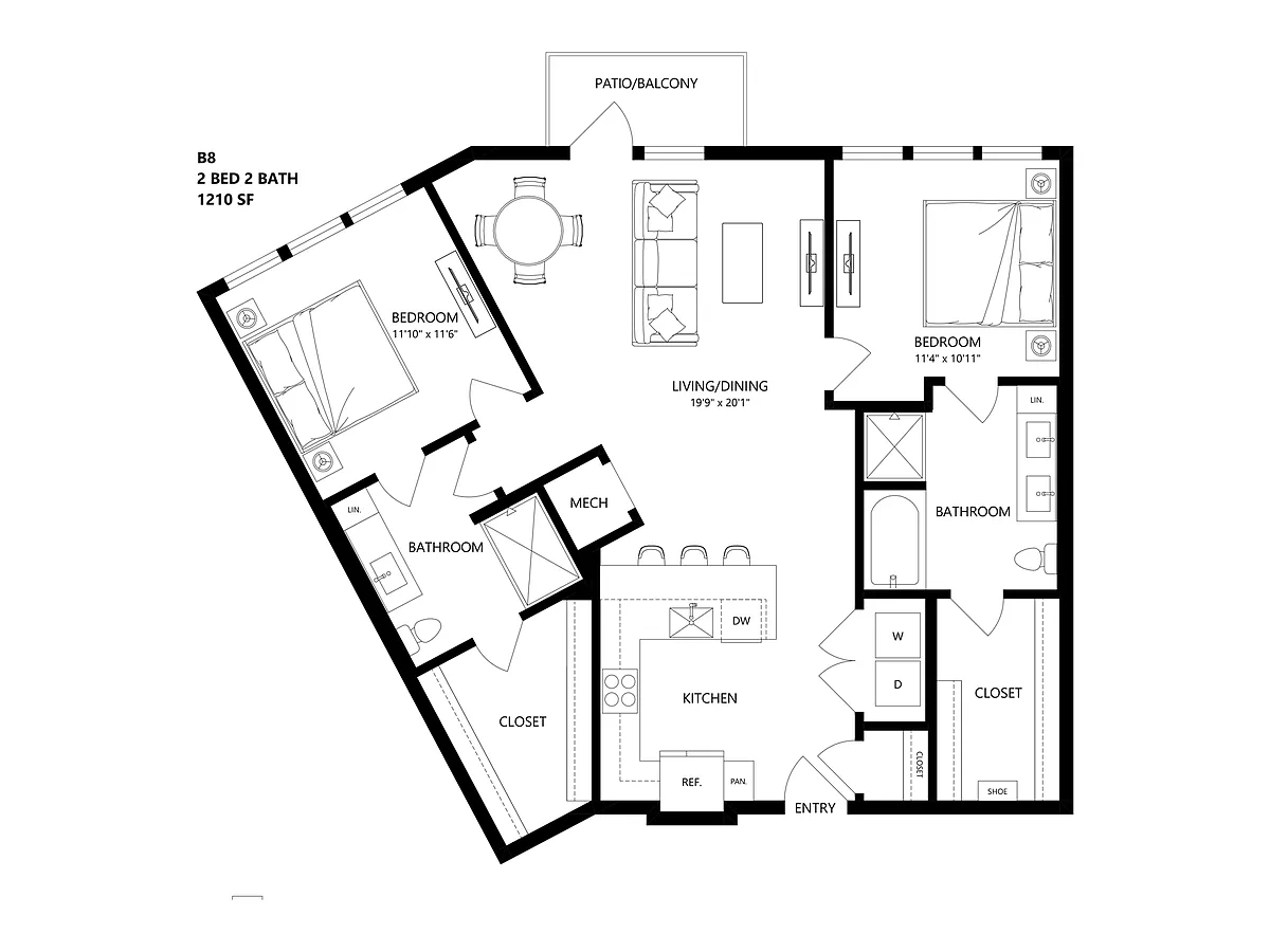 Floor plan B8