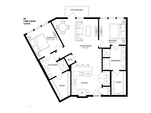 Floor plan B8