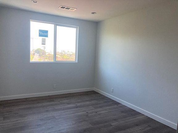 Master 13.5ft X 10ft with half bath and wall length closet.