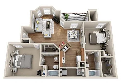 Floor plan B2R