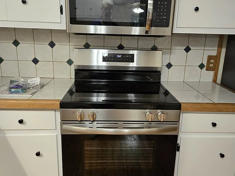 New oven and microwave