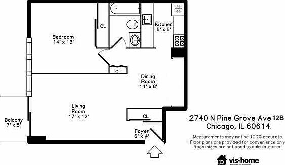 1st image of 2740 N Pine Grove Ave APT 12B