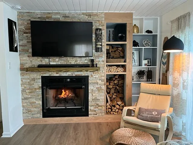FIreplace in living room