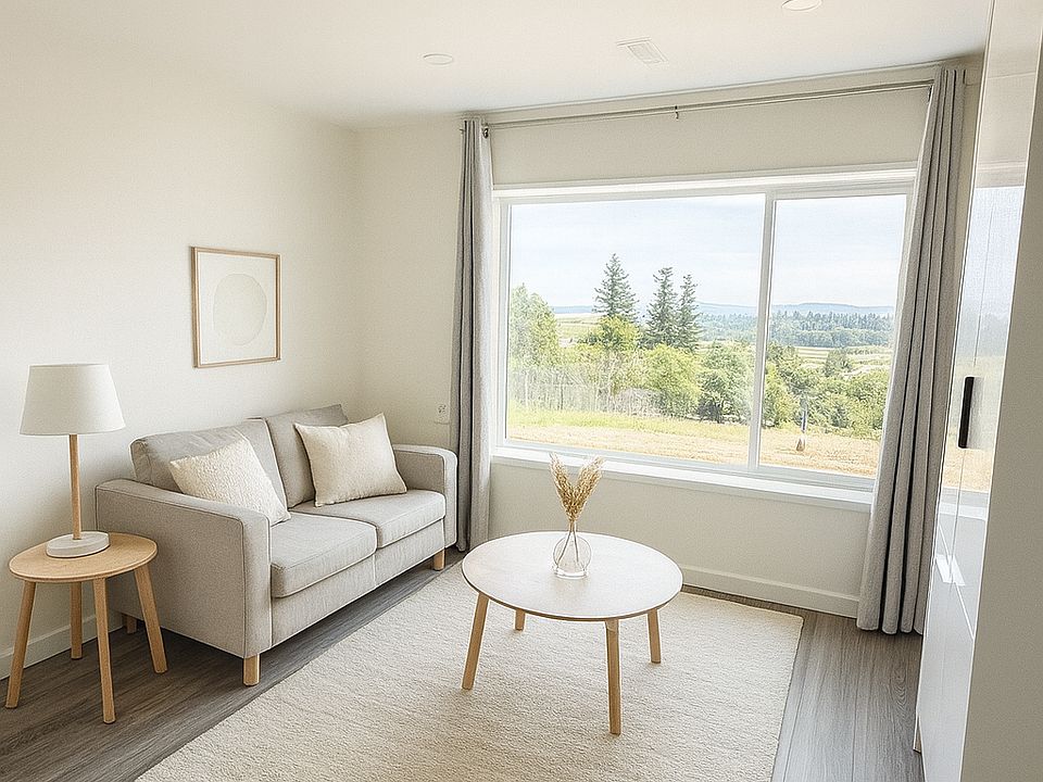 Living Room Staged by AI: FURNISHINGS NOT INCLUDED.