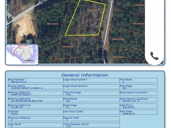 Lot 12 B 2 Southwind, McCormick, SC 29835