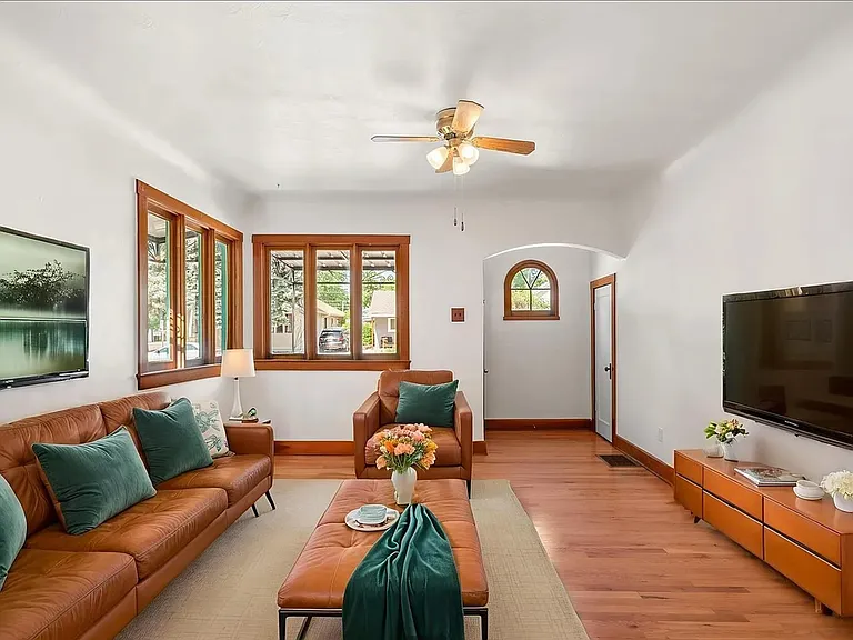 Living Room and Dining Room (not shown) at front of the home