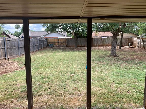 Back yard and covered patio
