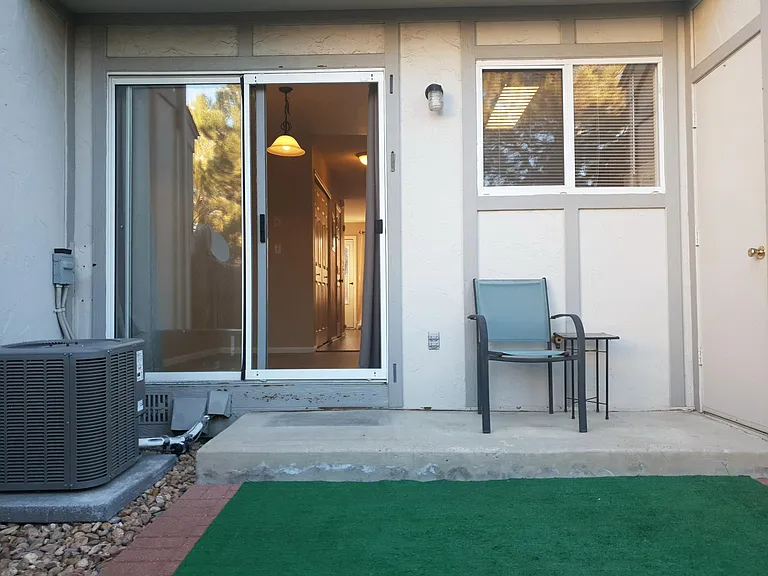 Fenced backyard and patio