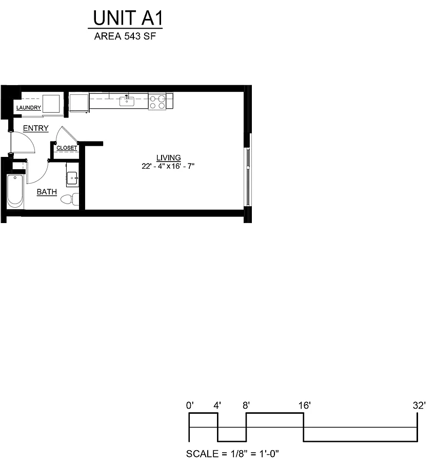 Floor plan Studio
