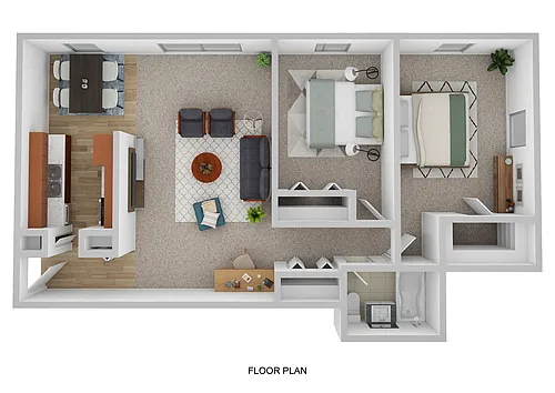 Floor plan Virginia Estates 2 Bedroom