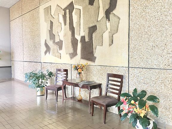 lobby of the building- 24 hr survelance