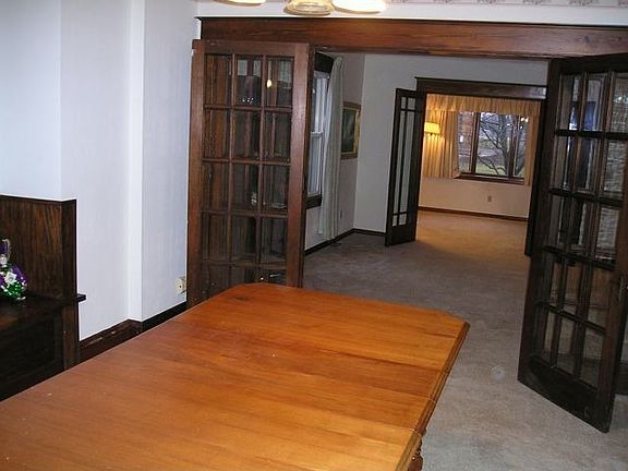 Overloookng living room from dining