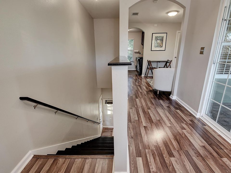 Upstairs hallway leading to outdoor deck.