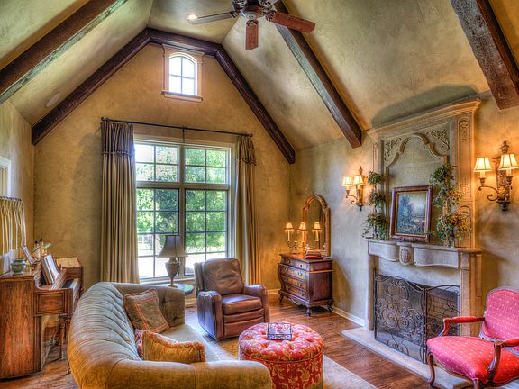 Both formal areas are located on either side of the entry foyer. The formal living room is pictured 