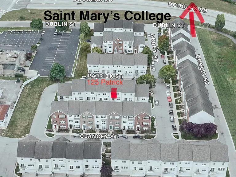 Located next to toll road, with a short walk to Saint Mary's