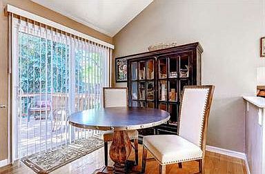 Kitchen Nook with new outdoor deck