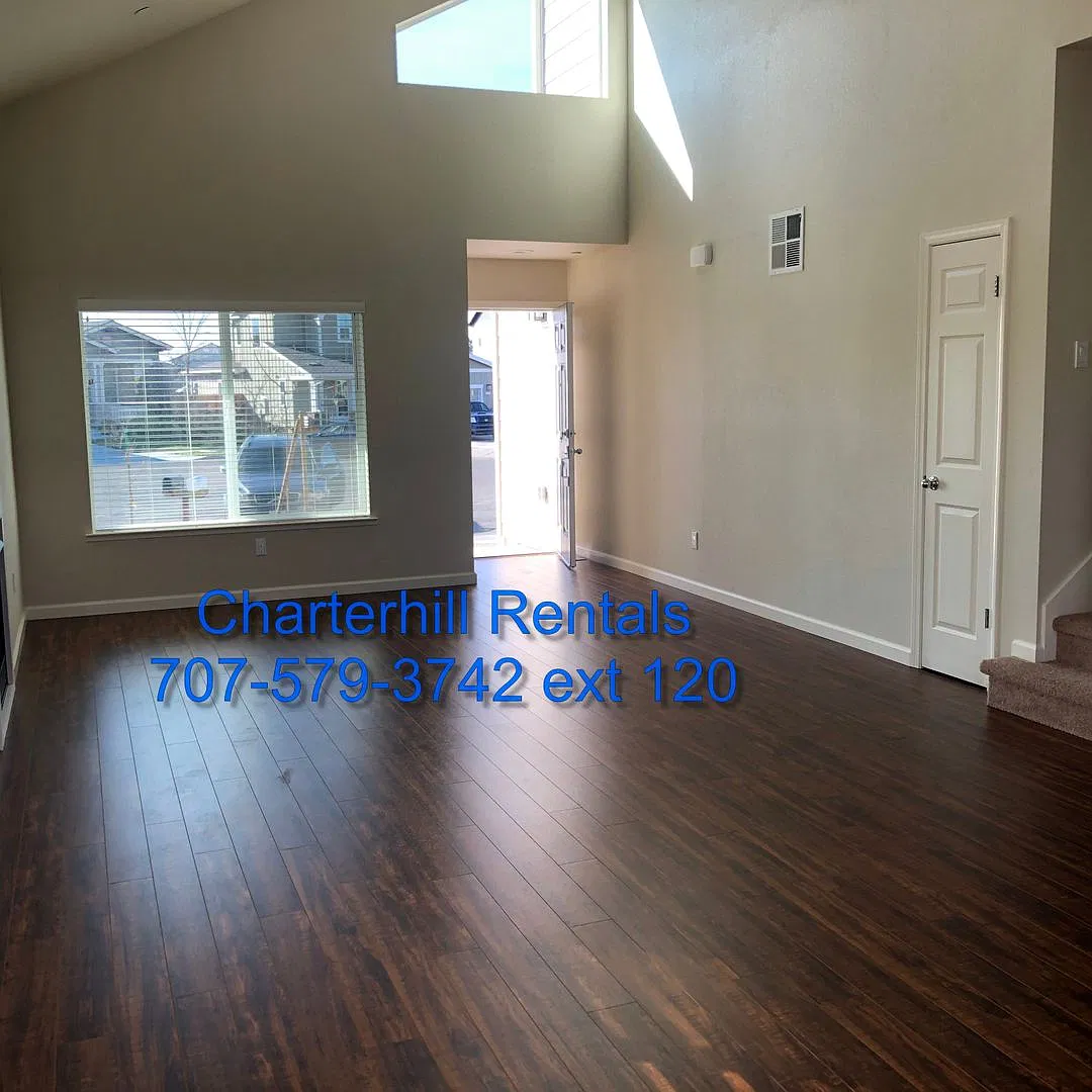 Light and bright, like new Coffey Park home with hardwood style flooring and beautiful yard — Photo 3