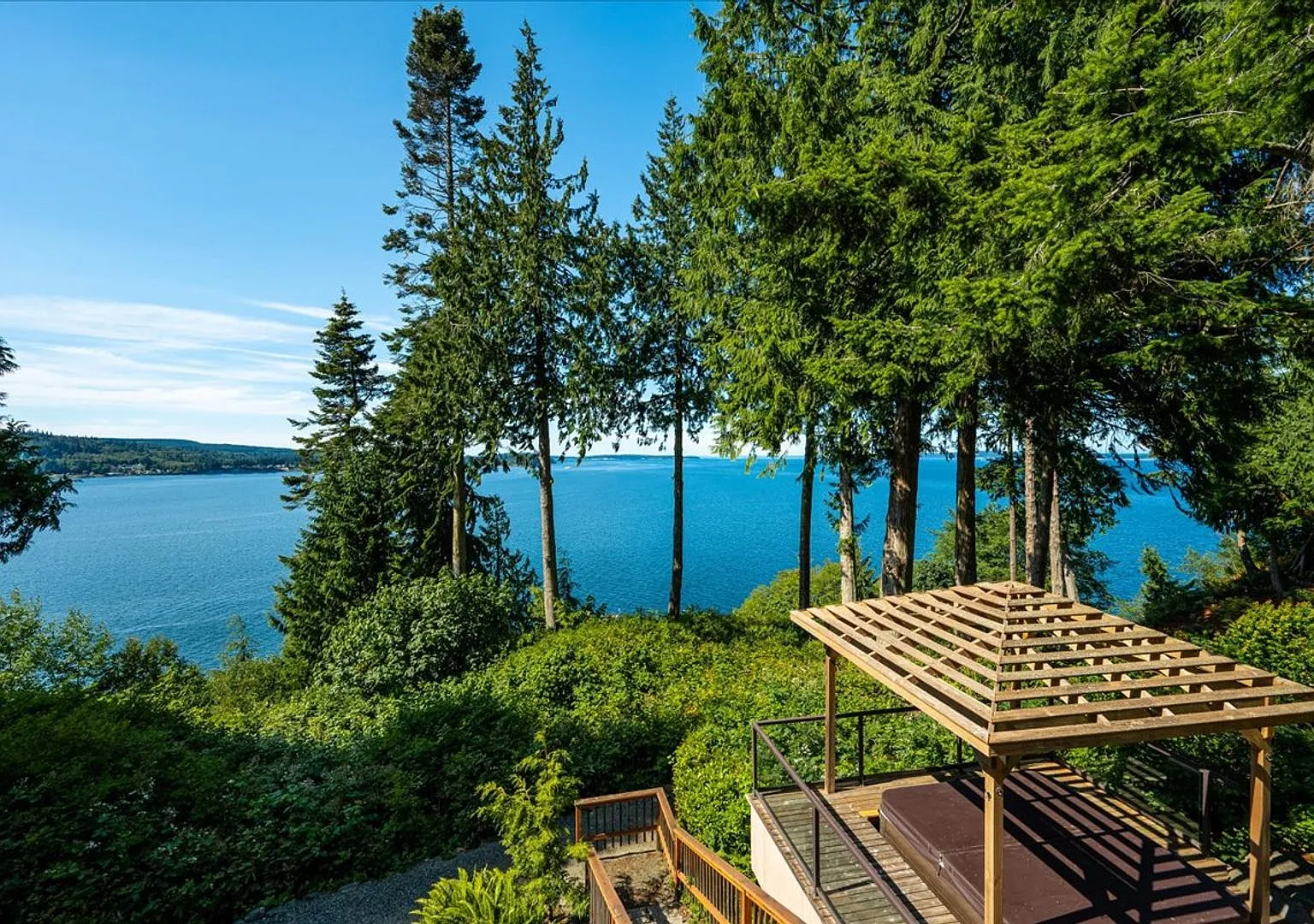 Double-Gated Waterfront Estate | Panoramic Puget Sound & Olympic Views — Photo 1