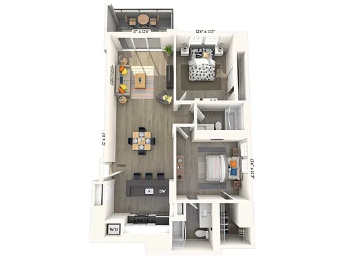 Floor plan B1-3