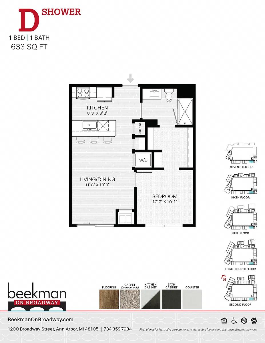 Floor plan D Shower