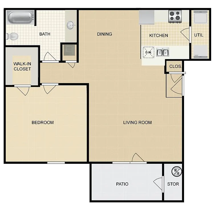 Floor plan 1X1