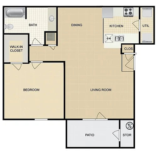 Floor plan 1X1