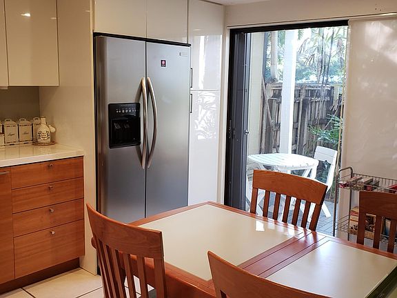 Front courtyard in kitchen.