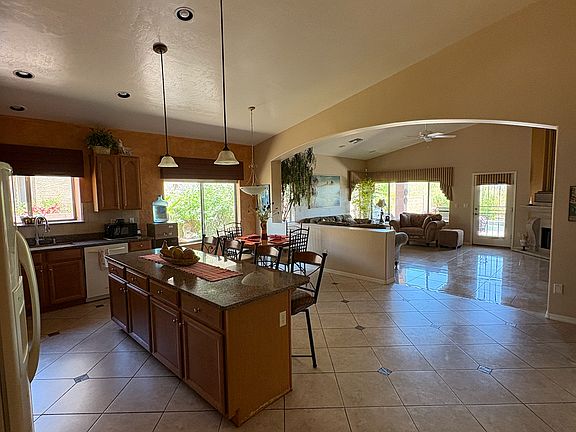 Open concept Kitchen, nook, and family room