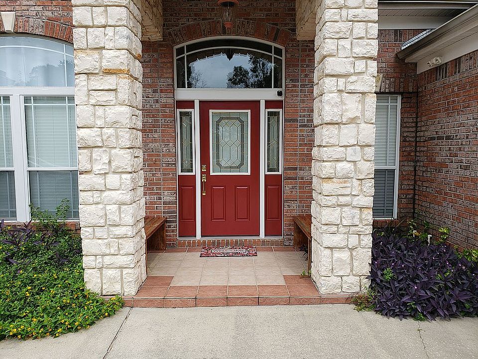 Beautiful stone entry porch