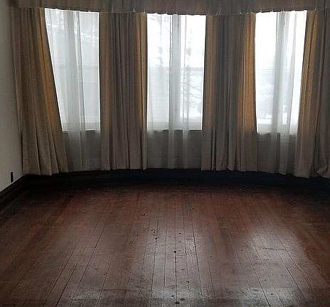 Floor after carpet removal